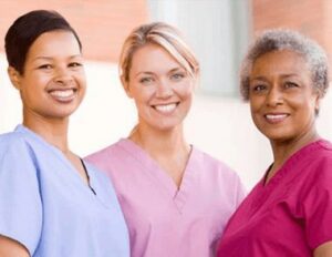 1Heart Caregiver Services caregivers smailing