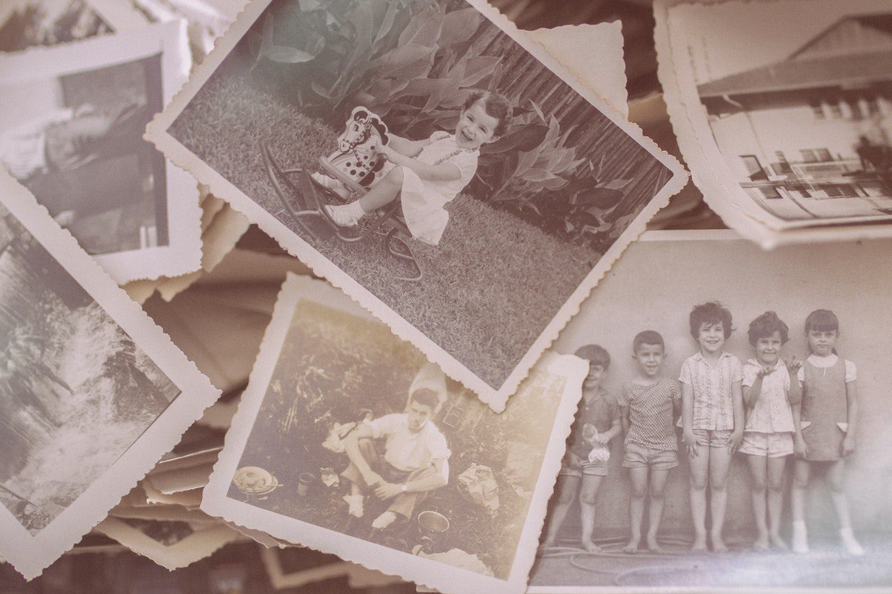 Old photos of a dementia patient’s childhood home.